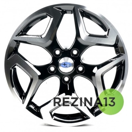 Replica Subaru (SB1606) 7x17 5x114,3 ET55 DIA56,1 (gloss black machined face)