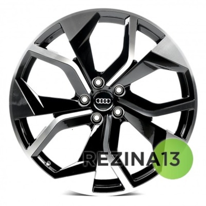 Replica Audi (A5480) 9x20 5x112 ET33 DIA66,6 (gloss black machined face)