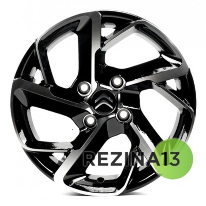 Replica Citroen (CI5516) 6,5x15 4x108 ET23 DIA65,1 (gloss black machined face)