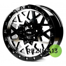 Off Road Wheels OW1458 8,5x18 5x112 ET40 DIA66,6 (gloss black milling spoke chrome rivet)