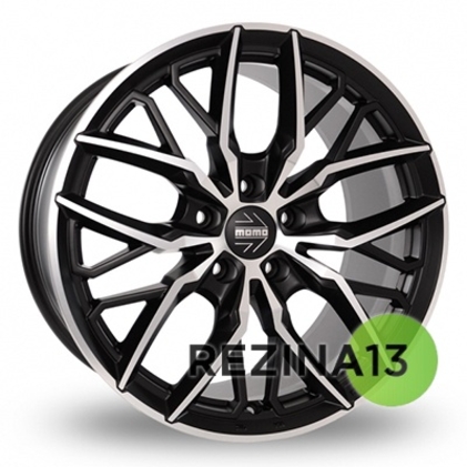 Momo Spider 8,5x20 5x112 ET35 DIA79,6 (matt black diamond cut)