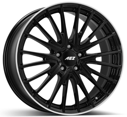 Aez Berlin 7,5x18 5x112 ET53,5 DIA66,6 (black polished lip)