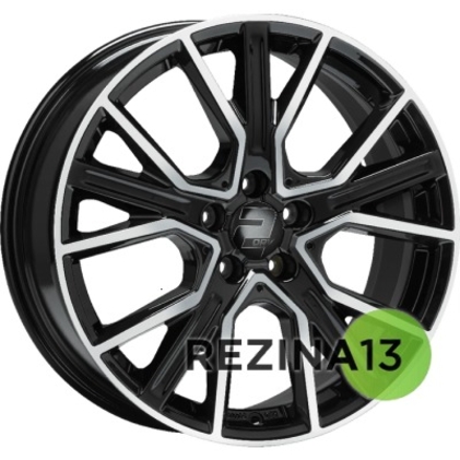 2DRV WH34 7,5x17 5x112 ET45 DIA66,6 (black front polished)