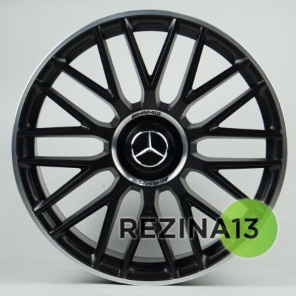 Replica Mercedes (MR2110281) 9,5x20 5x112 ET41 DIA66,6 (satin black lip polished)