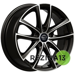WSP Italy Audi (WD001) Praslin 7x17 5x112 ET45 DIA57,1 (gloss black polished)