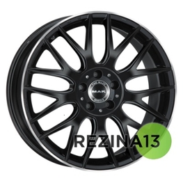 Mak Arrow 10x21 5x112 ET22 DIA66,6 (gloss black mirror ring)