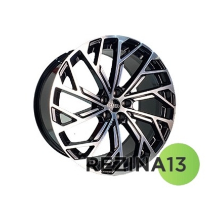Replica Audi (A624) 9x20 5x112 ET35 DIA66,6 (black machined face)