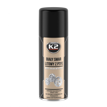 K2 WHITE GREASE PTFE 400 ML Мастило-спрей багатоцільове проникаюче(аерозоль)