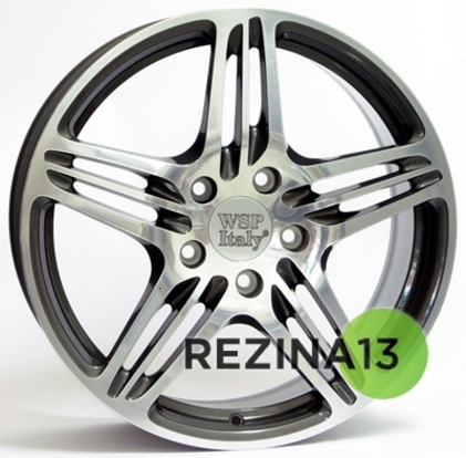 WSP Italy Porsche (W1050) Philadelphia 12x20 5x130 ET45 DIA71,6 (anthracite polished)