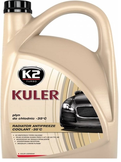 K2 KULER -35C 5L RED, антифриз червоний