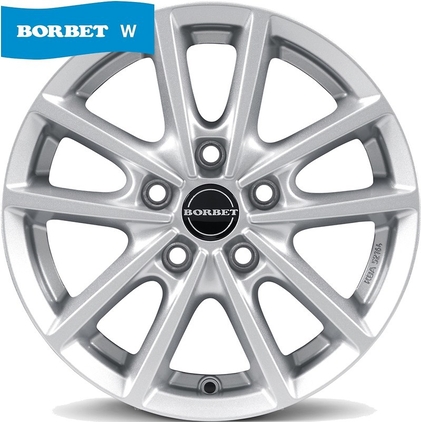 Borbet W 7x17 5x112 ET40 DIA57,1 (crystal silver)