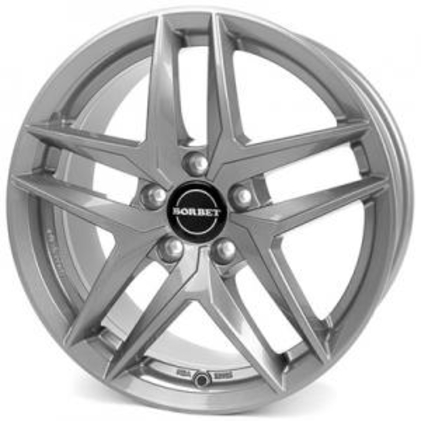 Borbet W 6,5x16 5x112 ET45 DIA57,1 (crystal silver)
