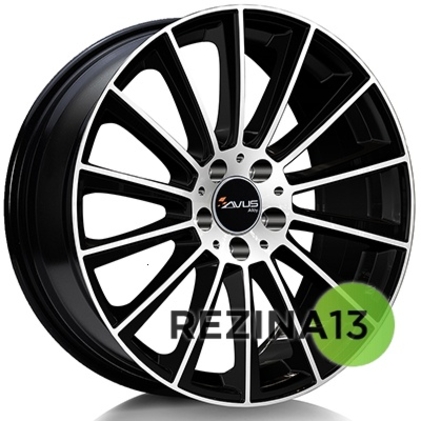 Avus AC-M07 8x19 5x112 ET47 DIA66,6 (black polished)
