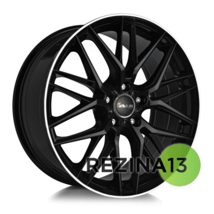 Avus AF19 7,5x17 5x112 ET47 DIA66,6 (black polished lip)