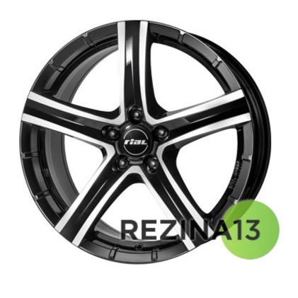 Rial Quinto 9,5x20 5x120 ET38 DIA72,6 (diamond black front polished)