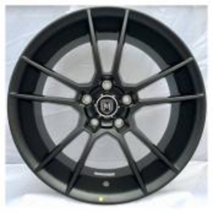 Flow Forming FF808 8x18 5x112 ET38 DIA (satin black machined lip with red clear coat)