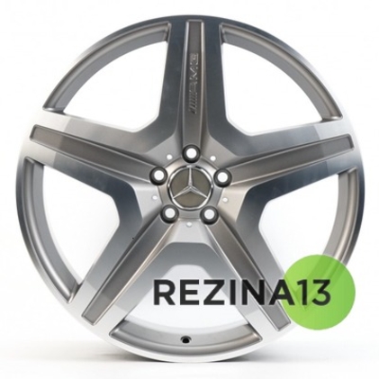 Replica Mercedes (MR706C) 9x21 5x112 ET53 DIA66,6 (matt graphite machined face)