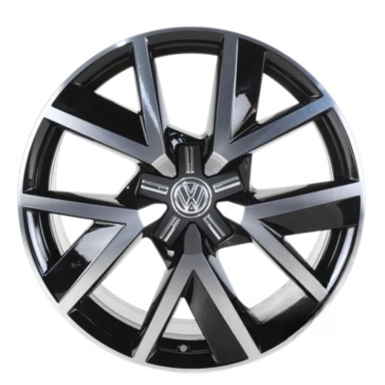 Volkswagen OEM 760601025Q 9x20 5x112 ET33 DIA66,6 (high gloss black polished)
