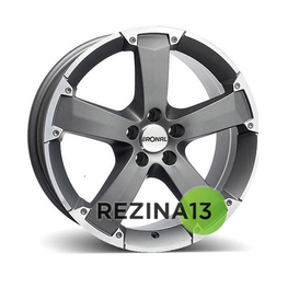 Ronal R47 8x17 5x118 ET45 DIA71 (titanium rim lip diamond cut)