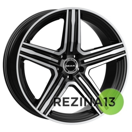 Mak Lewis-D 9,5x20 5x112 ET57 DIA66,6 (gloss black mirror ring)