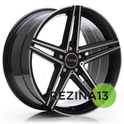 Avus AC-515 7,5x17 5x112 ET52,5 DIA66,6 (black polished)