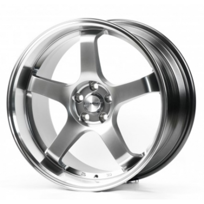 Flow Forming FF134 9,5x18 5x100 ET35 DIA73,1 (hyper black machined lip)