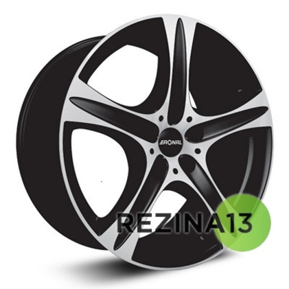 Ronal R55 7,5x17 5x130 ET55 DIA71,6 (matt black machined face)