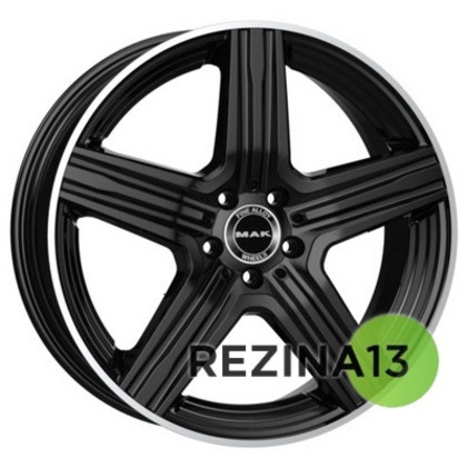 Mak Lewis 9x19 5x112 ET50 DIA66,6 (gloss black mirror ring)